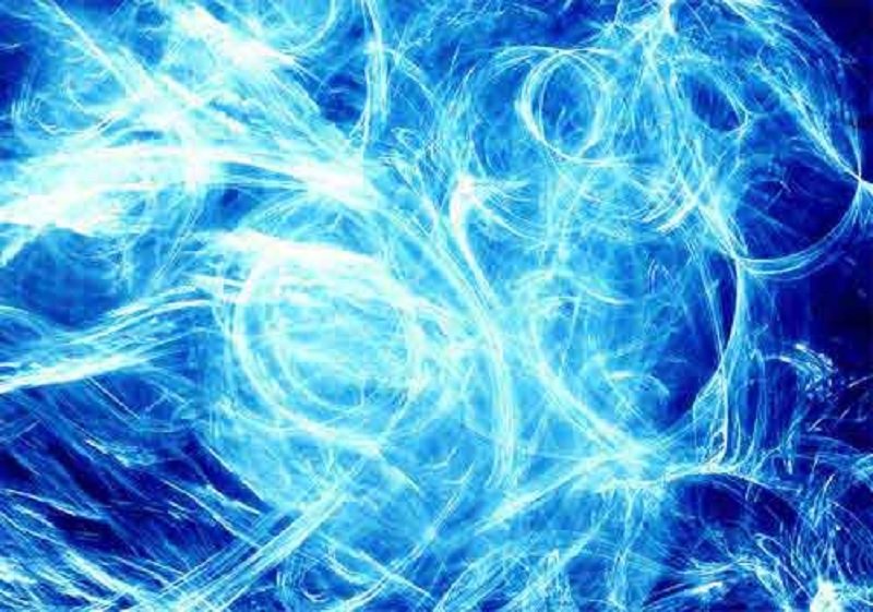 Фон синее пламя