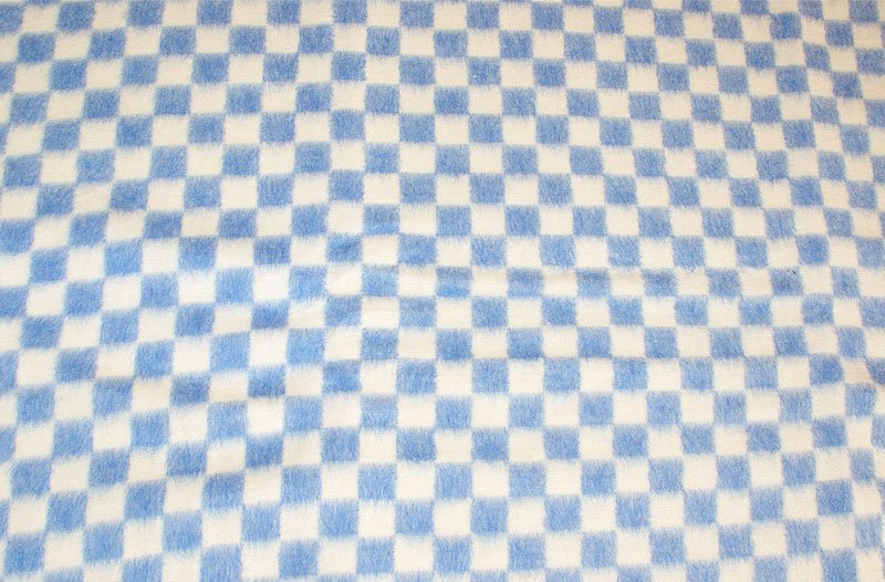 Советское детское одеяло в клеточку