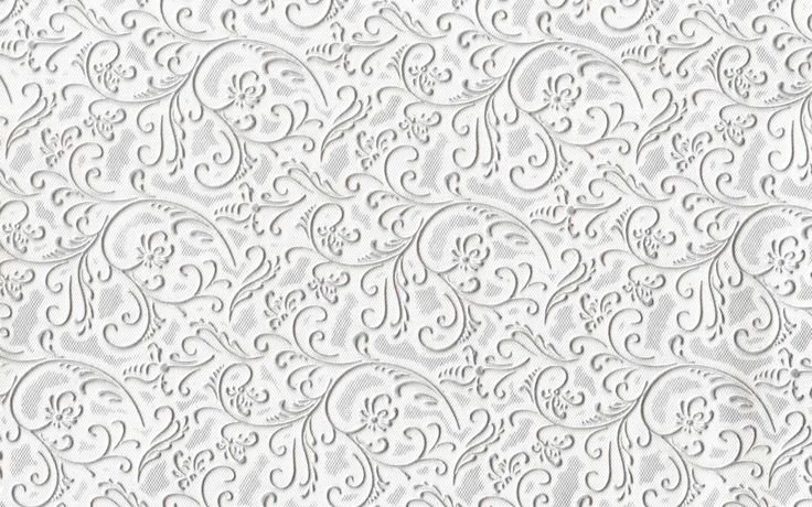 Обои белые с узором