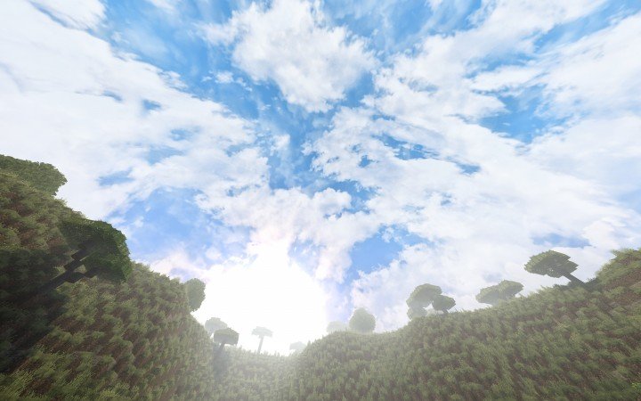 Реалистичное небо в майнкрафт