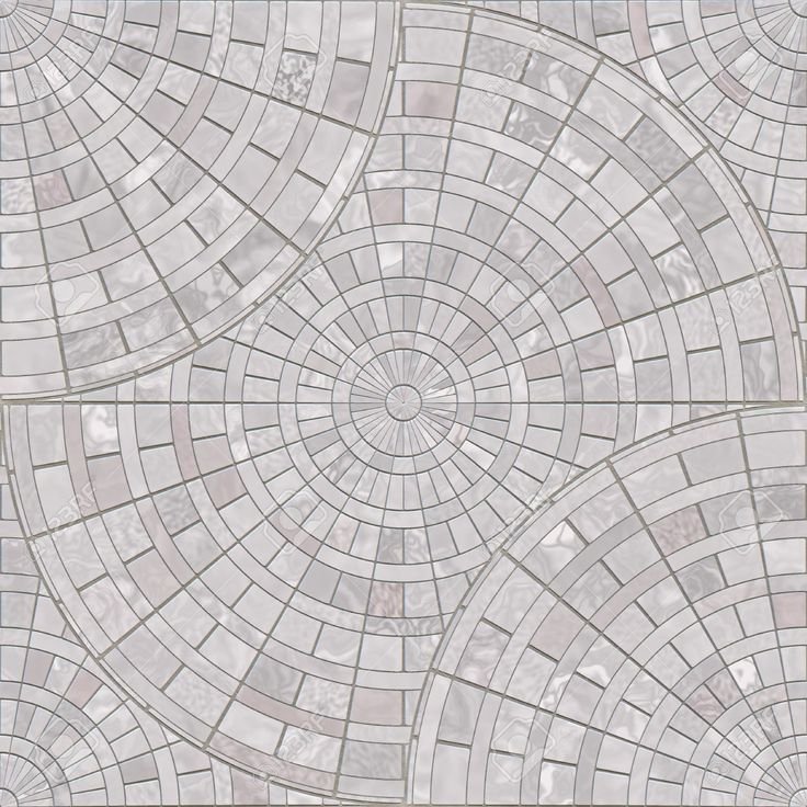 Тротуарная плитка круговая текстура