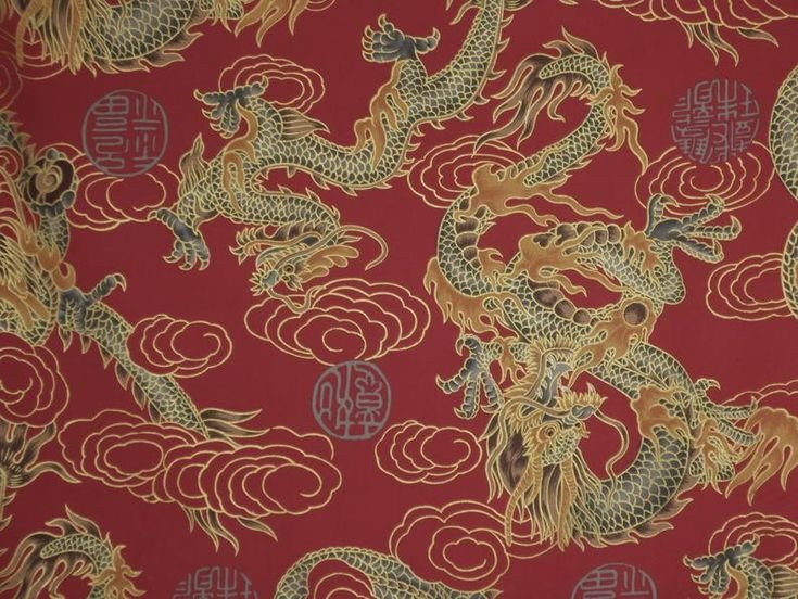 Китайский орнамент дракон паттерн