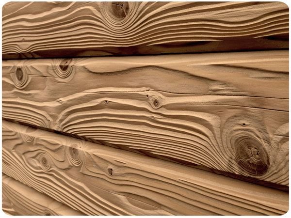 Браширование имитации бруса