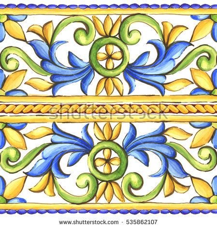 Италия роспись майолика