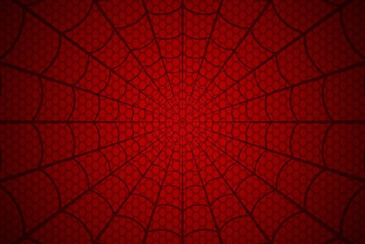 Паутина на Красном фоне