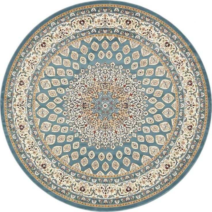 Круглый ковер с узором