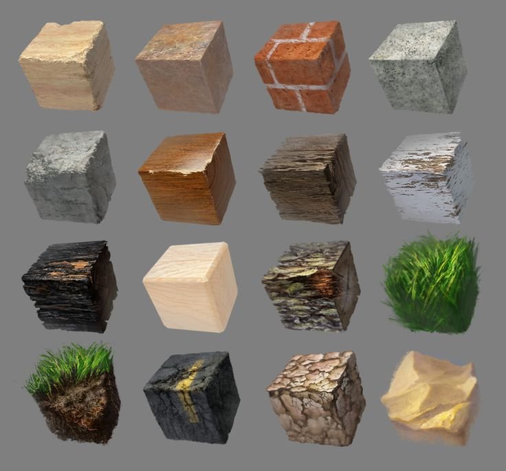 Текстурные кубики