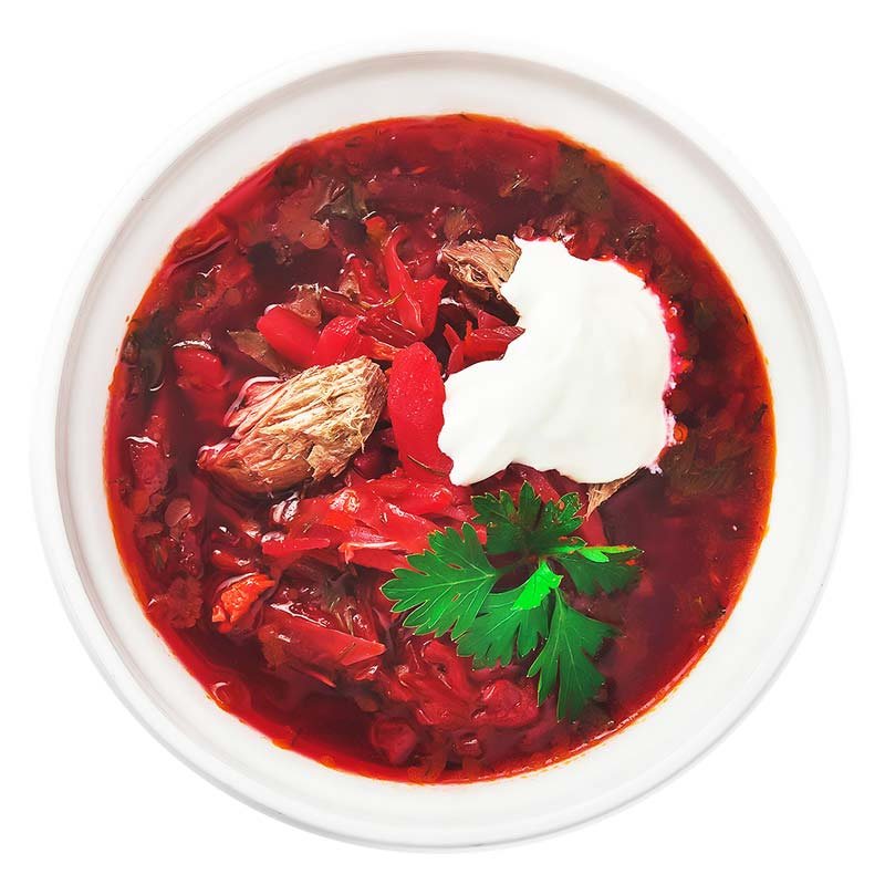 Борщ сверху