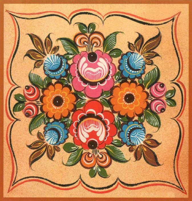 Городецкая роспись