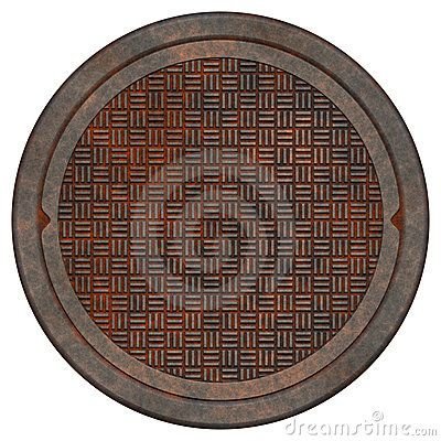 Канализационный люк текстура