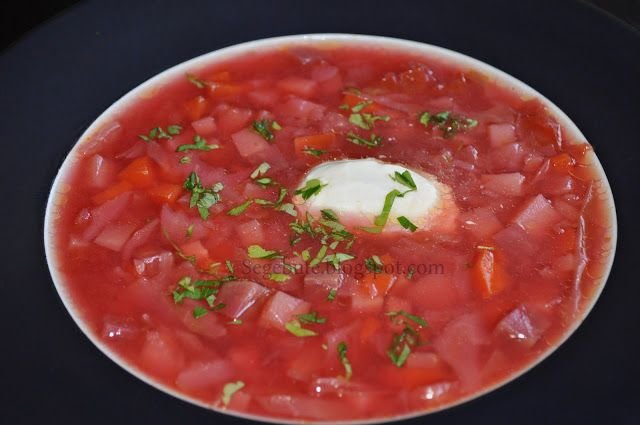 Борщ текстура