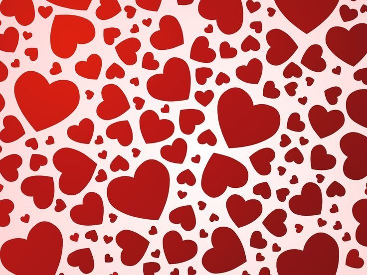Сердечки фон