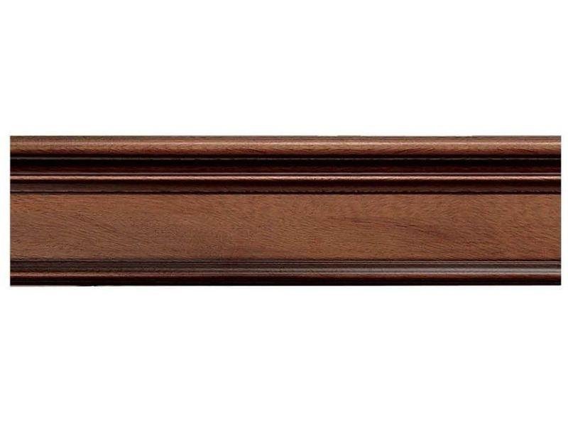 Плинтус орех темный 75х16х2400