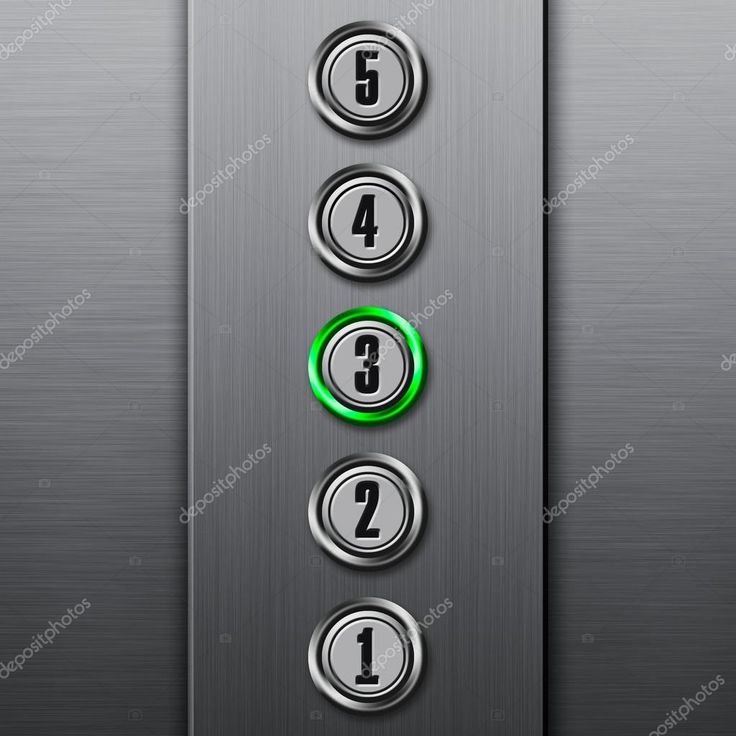 Панель с кнопками в лифте