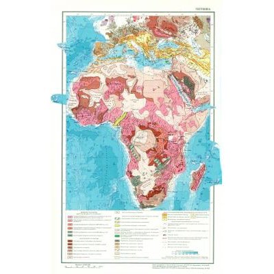 Геология Африки карта