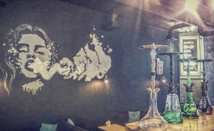 Роспись стен в кальянной