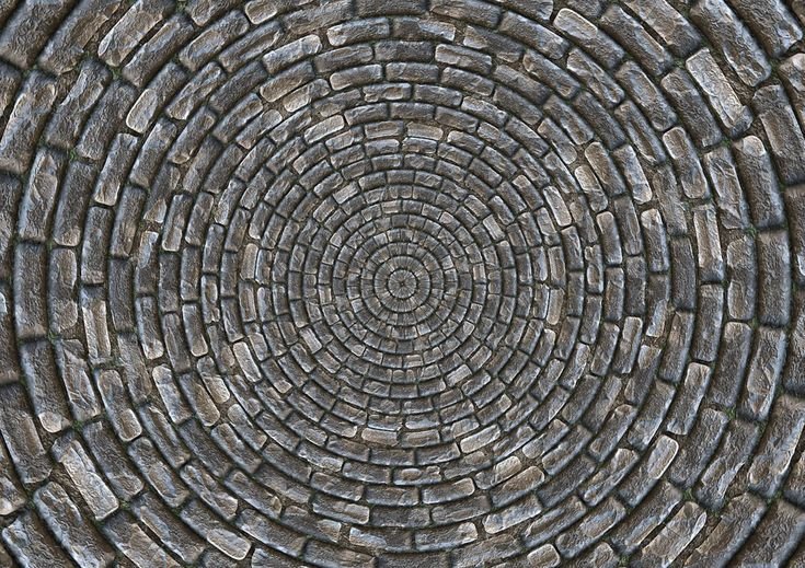 Брусчатка мощение круг