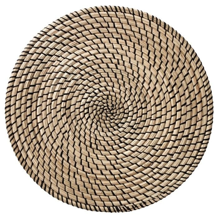 Салфетка икеа плетеная круглая