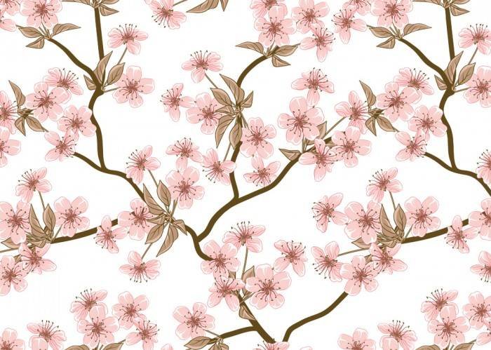 Сакура бесшовный фон