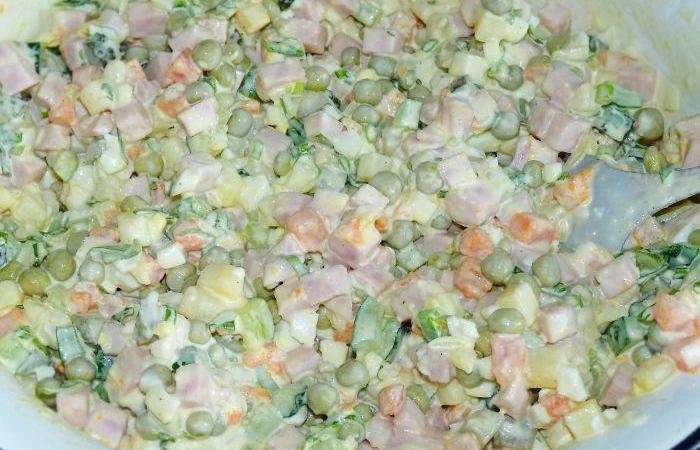 Оливье мелко нарезанный