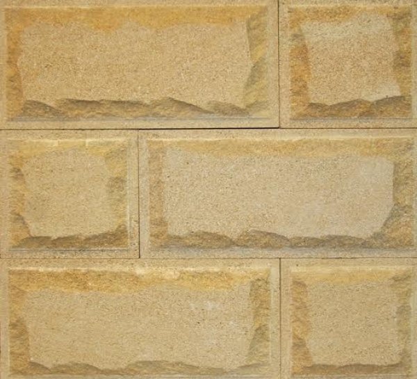 Плитка колотая ракушечник желтый с тех. Фаской