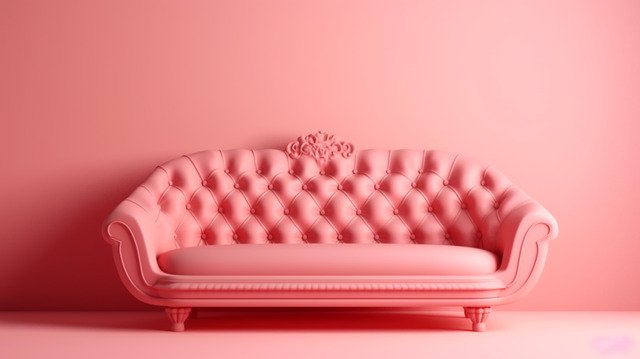 дивана розовая