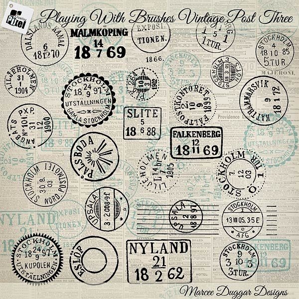 Винтажный штамп