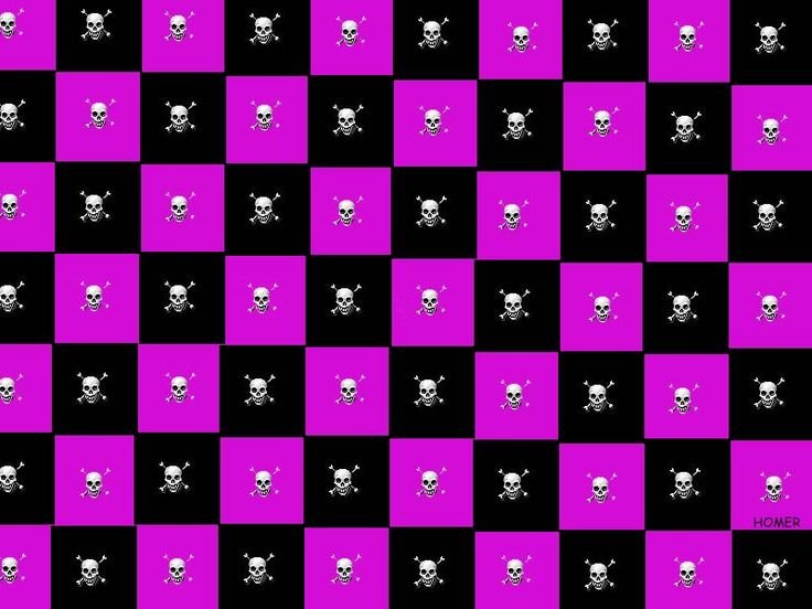 Розово черная клетка