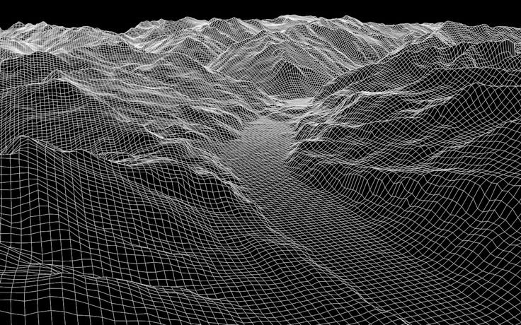 Displacement Map Terrain горы