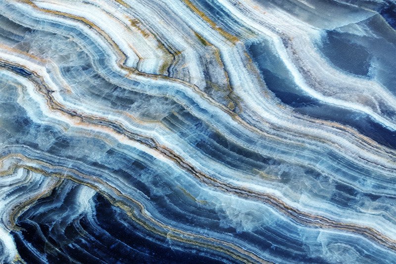 Голубой мраморный Оникс камень