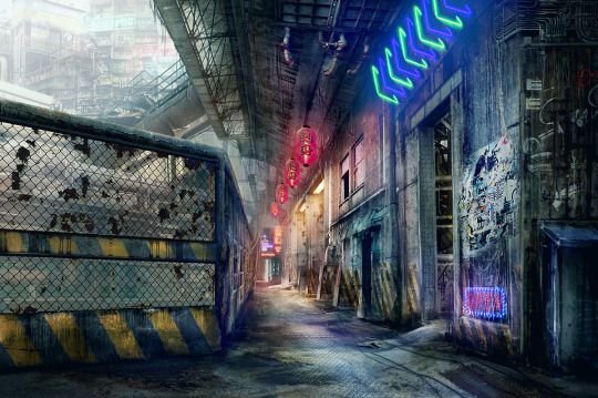 Темный переулок Cyberpunk 2077