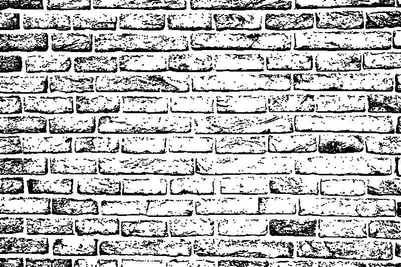 Кирпич черно белый