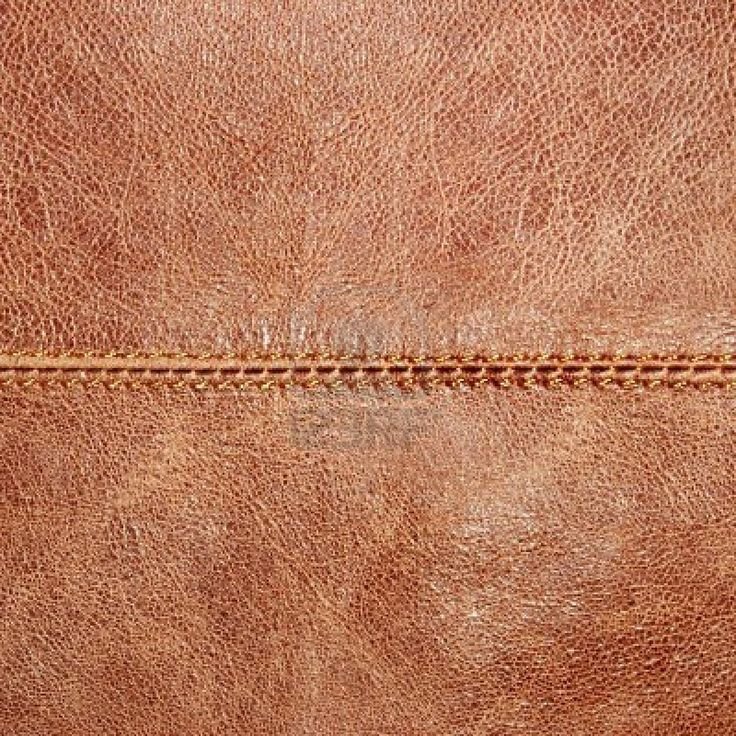 Декоративный шов на коже