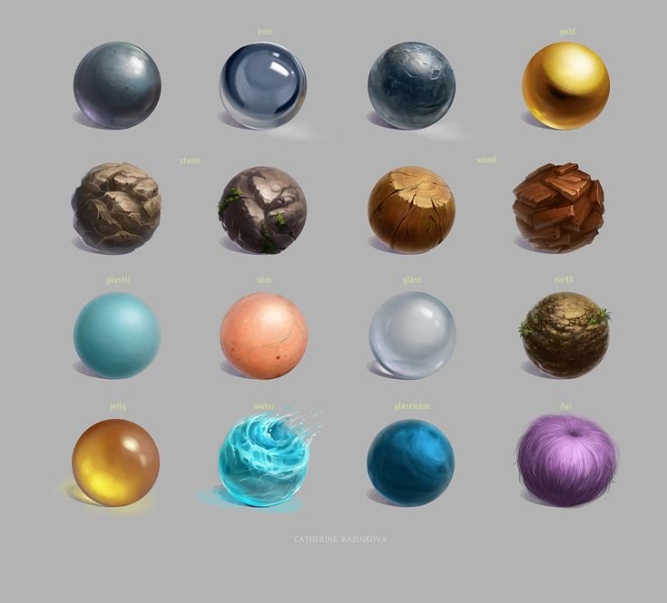 Текстурные шары для рисования