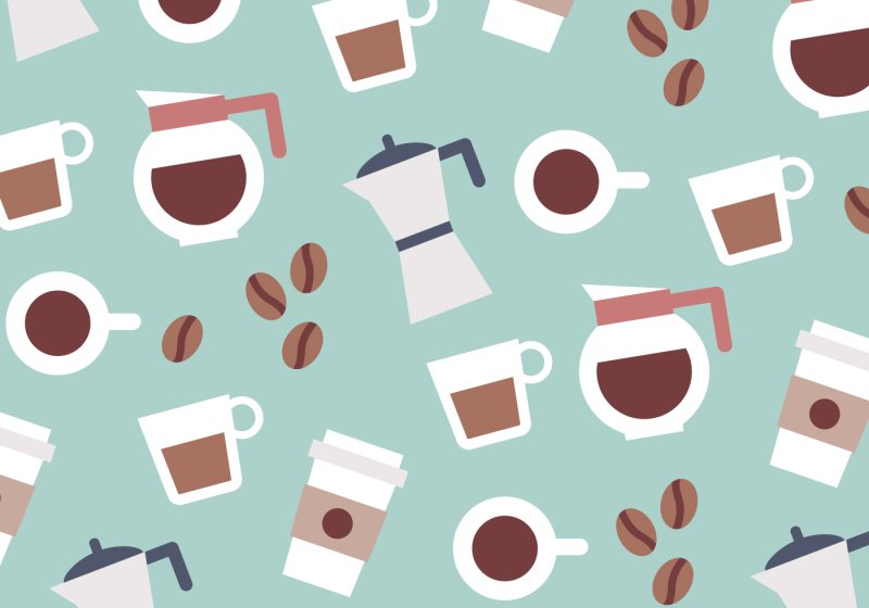 Кофе паттерн вектор