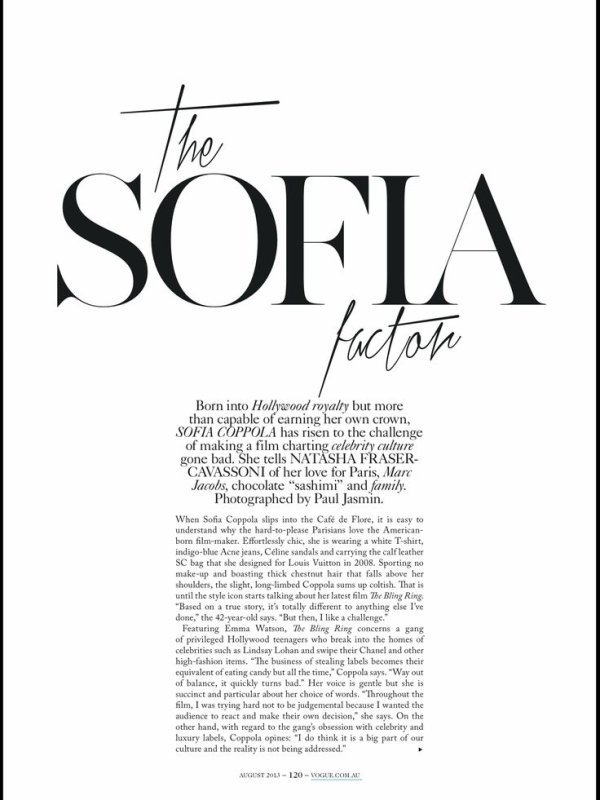 Страница модного журнала