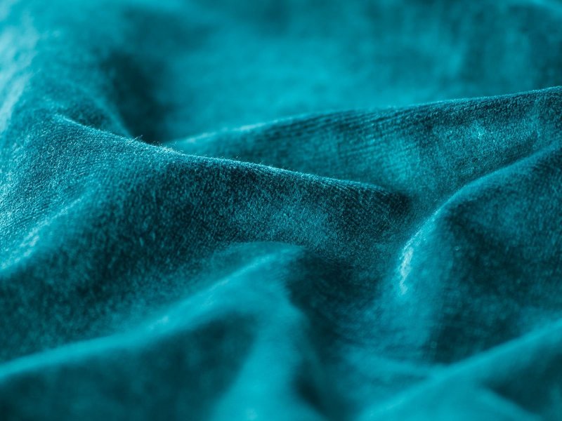 Ткань вельвет бирюза