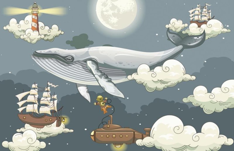 Фреска киты