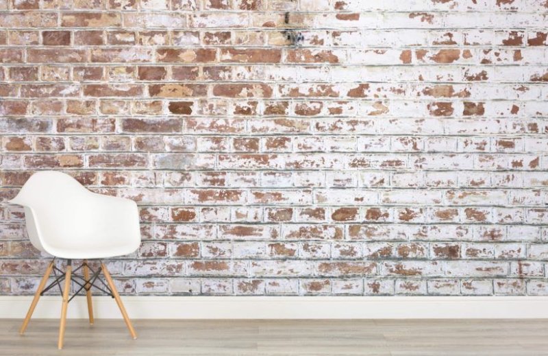 Плитка лофт БРИК белая