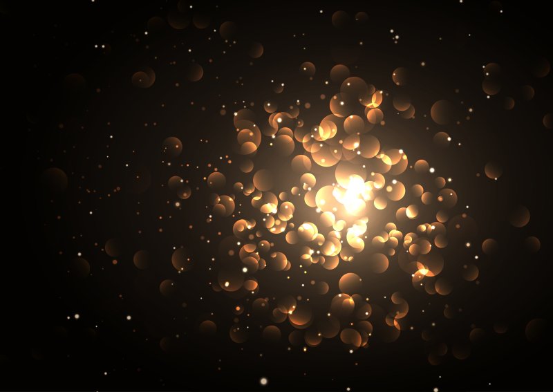 Блики на черном фоне