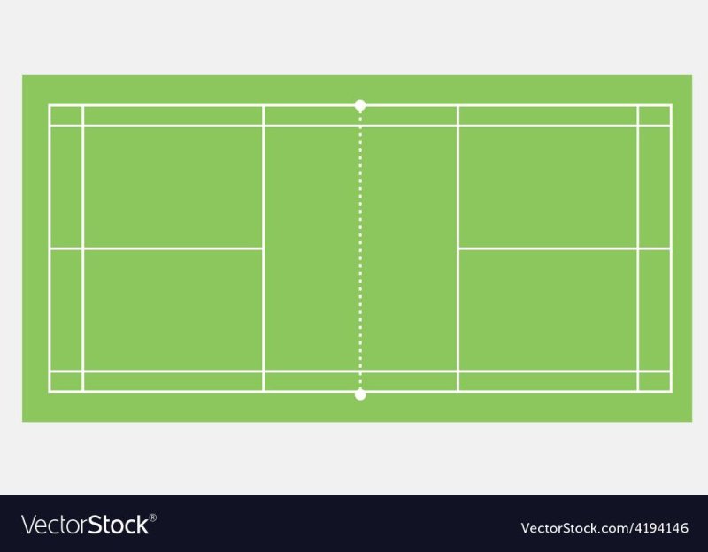 Разметка бадминтонной площадки