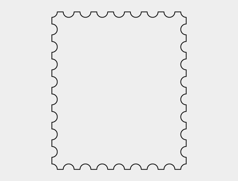 Почтовая марка пустая