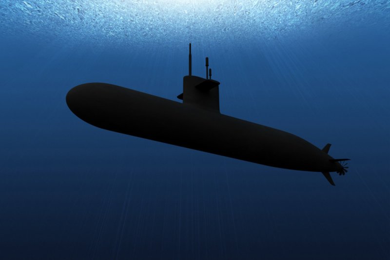 Всплывающая подлодка картина