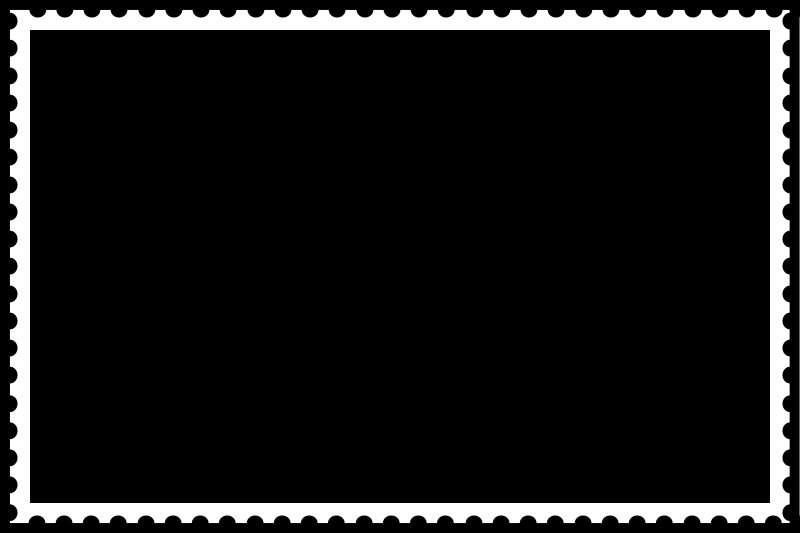 Макет марки почтовой