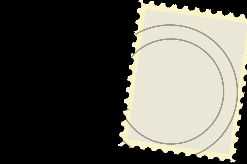 Почтовая марка шаблон