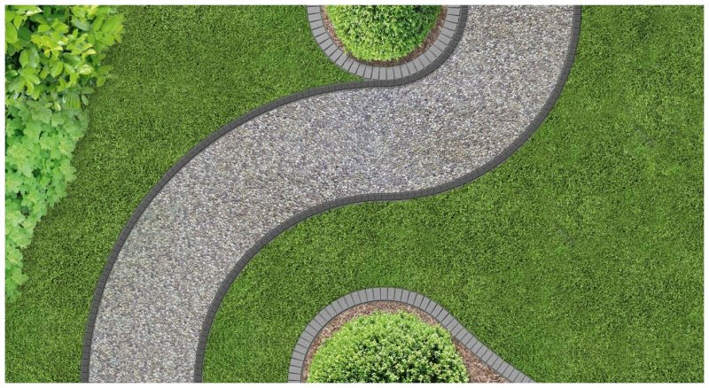 Дорожки на газоне