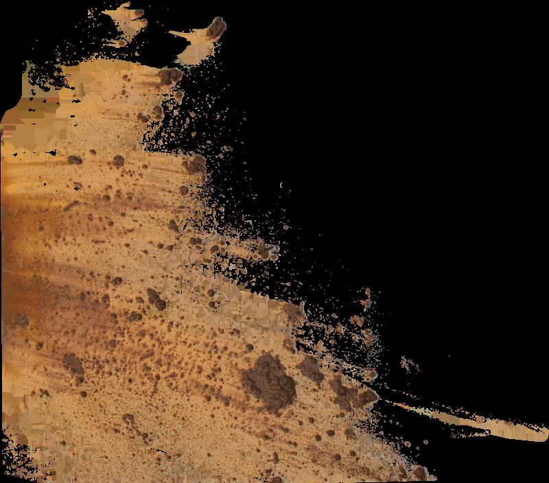 Грязь без фона