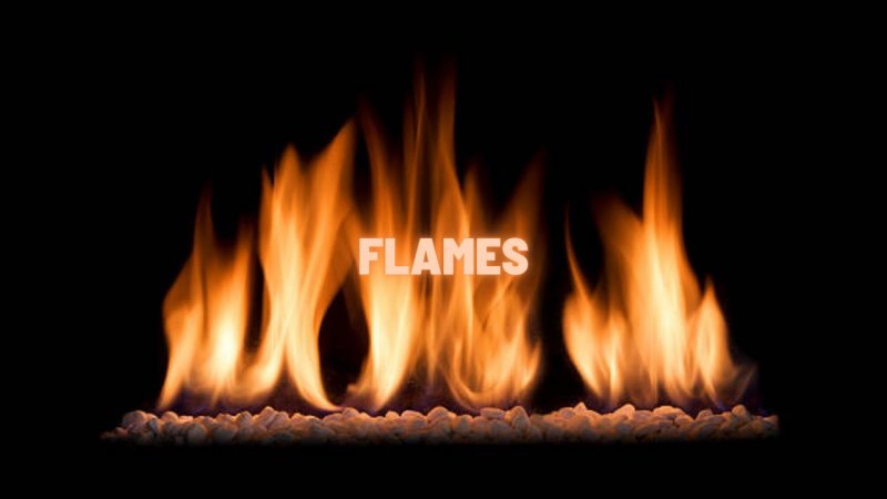 Огонь в камине текстура