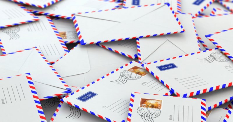 Много писем