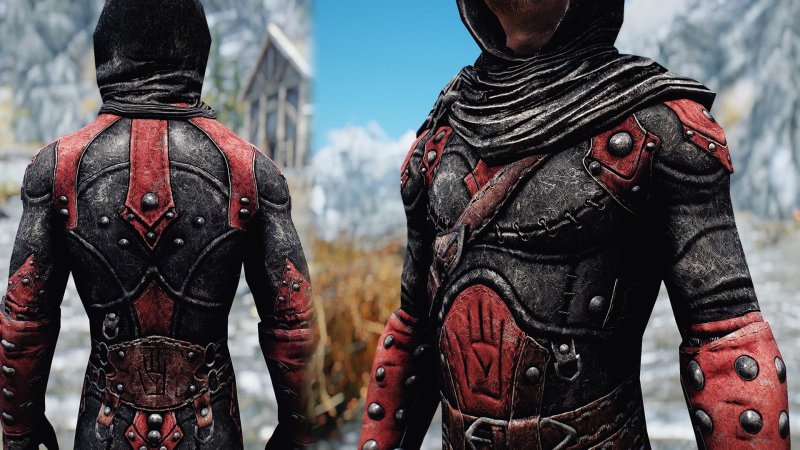 Skyrim броня темного братства